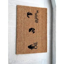 천연 바닥 매트 3kg 60x90cm 코코넛 야자, 01 WHITE_01 90 센치메터 x 60 센치메터