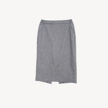 UNIQLO 유니클로 백집업 울혼방 스커트 WOMAN_M