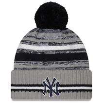 뉴에라 NY New York Yankees 스포츠 니트 커프 비니 모자 네이비 블루 그레이 그레이
