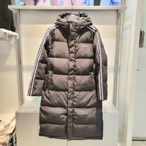 nerdy 다운재킷 퍼플 화이트 롱코트