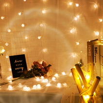 [코쿤] LED 줄조명 캠핑 홈데코 파티 - 은하수 구슬 20구 3M