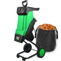 2400W 나뭇가지 잔가지 파쇄기 낙엽 분쇄기 절단기, 2400W 분쇄기 + 20m 전선