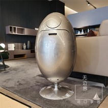 쓰레기통 공룡 알 카운터 디자인 옷 바구니 보관 보관통 장식, 은