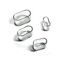 4PCS 타원형 의자 다리 패드 가구 테이블 커버 모자 피트 보호자 양말 먼지 커버 비 슬립 가구 수평 피트 도매, C16x34mm