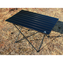 코스트코 롤테이블 차박 테이블 초경량 피크닉 백패킹 가벼운 접이식 캠핑 폴딩 롤링 테이블, 알로이테이블(블랙M)