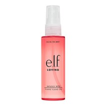 E.l.f. Loving Facial Oil Mist 에센셜 오일 주입 페이셜 미스트 편안한 마음과 사랑스러운 기분 향상 상쾌함 비건 동물 실험 없음 59.1ml(2.02온스)