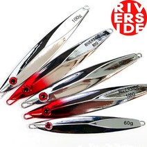 리버사이드 풀크롬 / 레드헤드 메탈지그 10g 20g 30g 40g 60g 80g 100g 120g, ----------, 1개