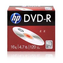 HP 공디스크 DVD-R 케이스 16X4.7GB 10P 컴퓨터 CD _ 229779EA, 본상품선택