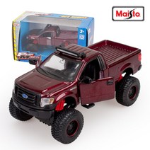 마이스토 4x4 레벨스 다이캐스트 키덜트 자동차장난감 미니카 도어열림 프리휠, 포드 F-150 XL 레드