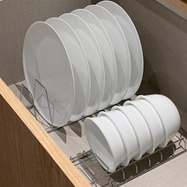 스텐 그릇꽂이 접시꽂이 정리대 실버