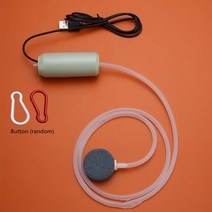 휴대용산소통 산소캔 산소호흡기 수족관 산소 어항 공기 펌프 USB 음소거 압축기 에어레이터 휴대용 에너지 절약 액세서리, [02] Green-L