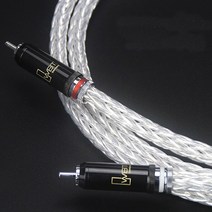 8N OCC 은도금 고순도동선 HI-FI 홈 오디오 인터케이블 신호선 RCA케이블