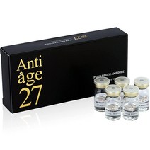 ANTIAGE27 PDRN 빛나는 피부를 위한 연어 DNA 앰플 세럼 - 바이알 5개 27.5ml(1온스) - 피부 장벽 나이아신아마이드 히알루론산 건조하고 민감한 피부를