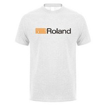Roland 남성용 코튼 티셔츠 멋진 롤랜드 피아노 재미있는 여름 LH-041, [06] XXL, [01] ash grey