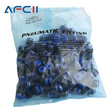 50pcs 100pcs PU 공기 공압 피팅 호스 커넥터 PU4 PU6 PU8 PU10 PU12 PU14 PU16, [01] 50pcs, [07] PU16 OD16mm
