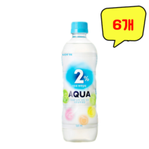 (무료배송) 롯데칠성음료 2% 부족할때 아쿠아 500ml x 6개