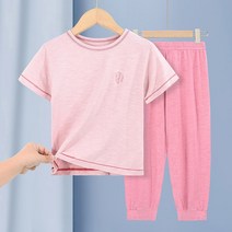 모녀커플룩 아기랑 엄마아기 아이와 엄마랑딸 커플룩 남아 옷 6 세 ~ 12 세 여름 여아 라운지웨어 아동