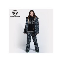 스노보드 복 버튼보드복 아노락보드복 StormRunner-브랜드 스키복 스노우보드 재킷 + 바지 스노우코트 여성용 통기성 컬러풀한 위장용 여성 스키 세트
