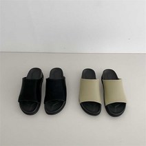 [코지23] 여자 심플 데일리 캐주얼 통굽 편안한 쿠션 샌들 슬리퍼