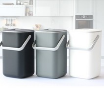 5L 가정용 냄새차단 잔반 싱크대 음식물 쓰레기통 처리 찌꺼기, 블랙