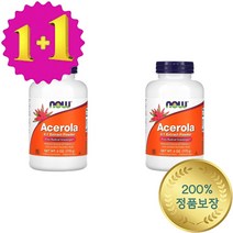 1+1 나우푸드 아스코르브산 아세로라 비타민 C 씨 160mg 분말 가루 파우더 170g, 1개, 기본