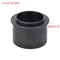 천체망원경입문 우주망원경 달망원경StarDikor 카메라 T 링 어댑터 천체 망원경 접안 렌즈 천문 사진용, 01 2 Inch To M42, 01 2 Inch To M42