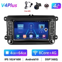 hikity android 2 din 자동차 스테레오 라디오 ai 음성 7quot 멀티미디어 플레이어 for vw skoda octavia golf 5 6 touran passat, 협력사, 8코어 64g ahd 캠