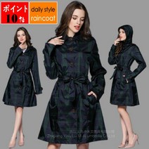 여성 레인코트 여성비옷 골프레인코트 우비 바람막이 야상점퍼 체크우비