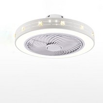 실링팬 미니실링팬 씰링팬지능형 천장 선풍기 조명 220V 110 철제 중공 LED 침실 다이닝 룸 통합, 04 보라색_02 220V
