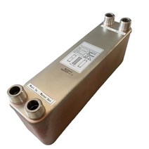 판형 열교환기 40 판 4.5mpa 납땜 바닥 및 물 가열 눈 녹임, npt 스레드