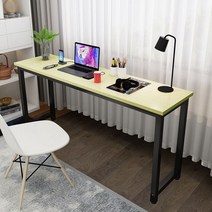 좁고긴 폭좁은 창가 테이블 와이드 학생 책상, 9. 블랙프레임 메이플상판