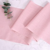 전통포인트양단(동궁인디핑크) 한복원단 테이블보, E1전통포인트양단(동궁인디핑크)90x35-2면오바로크