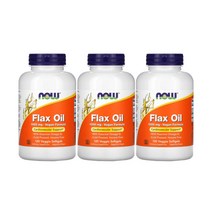 나우푸드 대마종자유 플랙스 오일 Flax Oil 아마오일 1000mg 120x3개 360 베지캡슐