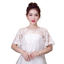 Womens 빈티지 전체 꽃 레이스 케이프 랩 라운드 넥 크로 셰 뜨개질 깎아 지른 목도리 shrug 솔리드 컬러 여름 높은 낮은 신부의 볼레로