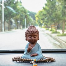 석가모니 불교용품 관세음보살 부처상 미니불상 스님 자동차 품 자동차 불상과 같은 매일 특별 가격 Baoping 도자기, Come with the world (비즈 + 미