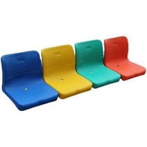 야구장 야외 버스정류장 플라스틱 의자(이음새 별도), 의자 이음철