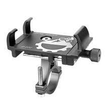 자전거 스쿠터 알루미늄 합금 휴대 전화 홀더 산악 자전거 브래킷 휴대 전화 스탠드 사이클링 액세서리, 2-회색