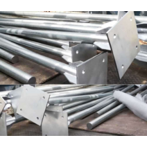 교통표지판용 특수전주 아연도금강관 표지판용기둥