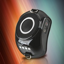 휴대용 마이크 앰프 강의실 매장 가이드 행사진행용 USB MicroSD FM 블랙, 상세살명서 참조