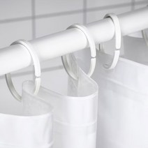 이케아 HASSJON 하셴 샤워 커튼 고리 커텐 링 12개입