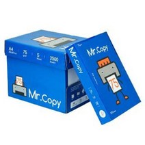 미스터카피 MR copy 무림제지 A4 75g 복사용지 1BOX 2500매