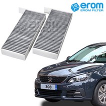 이롬필터 CUK26014-2 프리미엄 활성탄 에어컨필터, 1set, 푸조 2세대 308 2.0 BlueHDi (T9) (14년~)