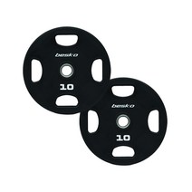 베스코 4홀 CPU 우레탄 중량원판 2.5kg 5kg 10kg 15kg 20kg, 5kg, 1개