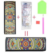 드로잉 일러스트 케이스 보관 Diy 크리스탈 라인석 상감 휴대용 가죽 안경 케이스 다이아몬드 페인팅 선글, 07 Q6