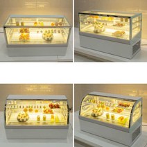 반찬 쇼케이스 냉장고 제과 미니 냉장 술 업소용 카페, 120x50x88cm 블랙곡선형