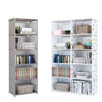 [모비딕컴퍼니] 다용도선반 나무선반 이동형책꽂이 수납함 화분받침대 간이책장 좁은책장, 출@10칸 책장 화이트