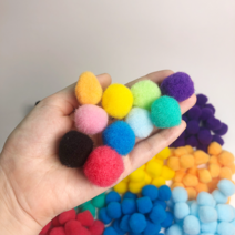 타임키즈 폼폼이 솜공 폼폼메이커 파스텔뿅뿅이 10가지 컬러, 3.노랑