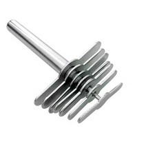 콜크보러 시험관 플러그 펀칭 실험 기구 용품 교구, 구멍 펀치 4개 세트