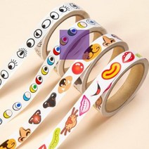 롤스티커 눈코입 얼굴만들기, 컬러 눈