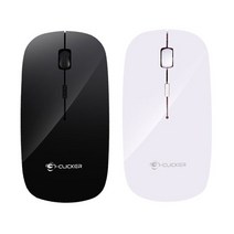 무선 무소음 광마우스 T20 Plus 납작 슬림 노트북용, 블랙